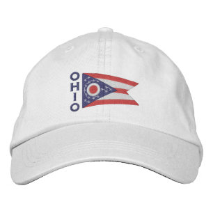 Ohio-Staats-Flaggen-Entwurf Bestickte Kappe