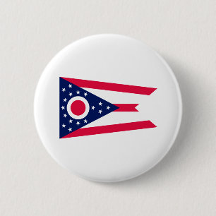 Ohio-Staats-Flaggen-Entwurf Button