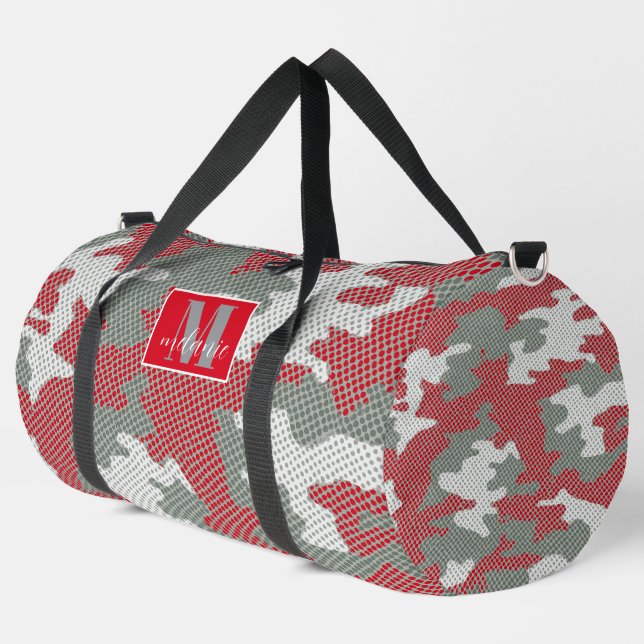 Ohio State Scarlet & Gray Camo Printed  Duffle Bag (Linke Ecke)