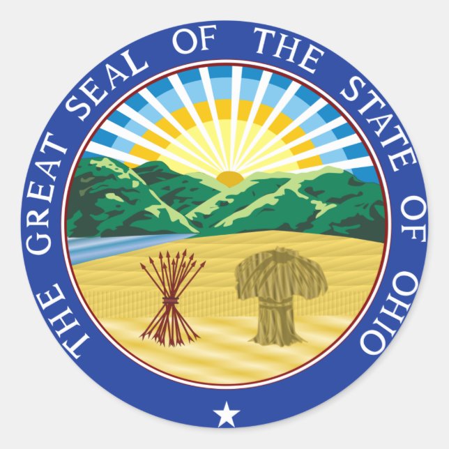 Ohio State Seal Sticker (Vorderseite)