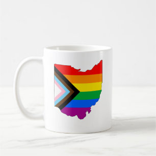 Ohio State Stolz LGBTQ Fortschritt Stolz Kaffeetasse