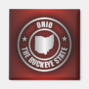 Ohio Steel (rot) Magnet
