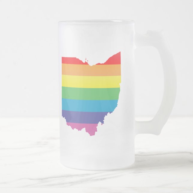 Ohio Stolz. Mattglas Bierglas (Rechts)