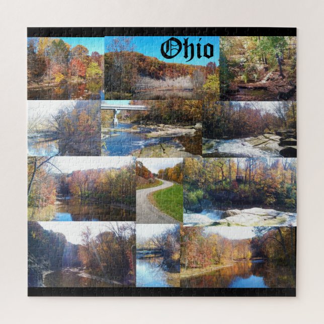 OHIO THE BUCKEYE STAAT Puzzle (Vertikal)
