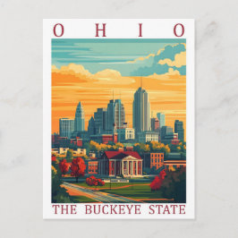 Ohio the Buckeye Staat USA Travel Place Postkarte