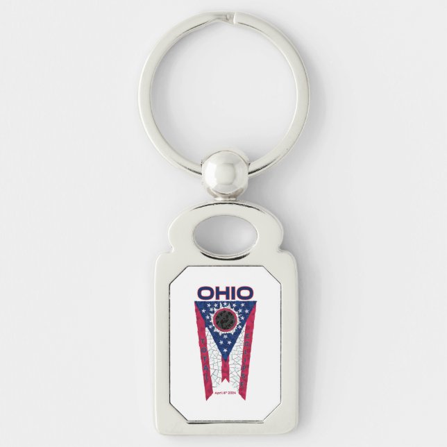 Ohio Total Eclipse Metal Schlüsselanhänger (Vorderseite)