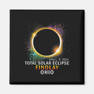 Ohio Total Solar Eclipse 8. April 2024 Magnet