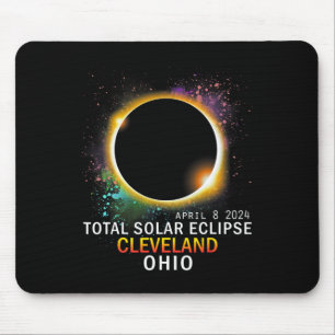 Ohio Total Solar Eclipse 8. April 2024 Mousepad