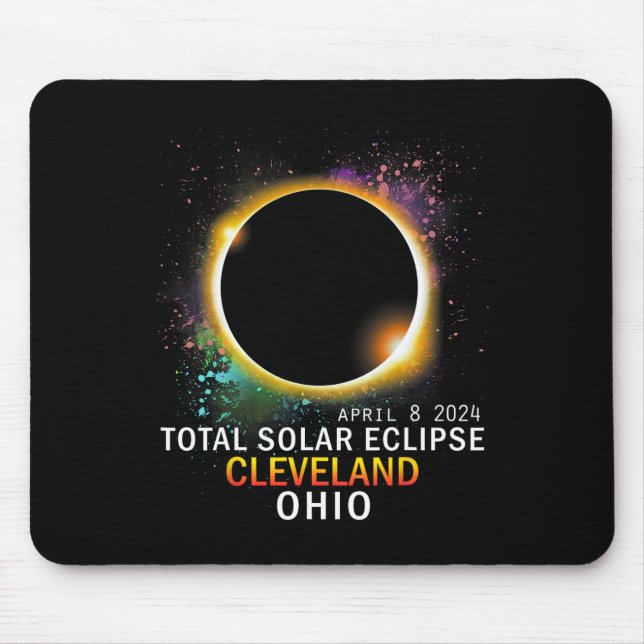 Ohio Total Solar Eclipse 8. April 2024 Mousepad (Vorne)