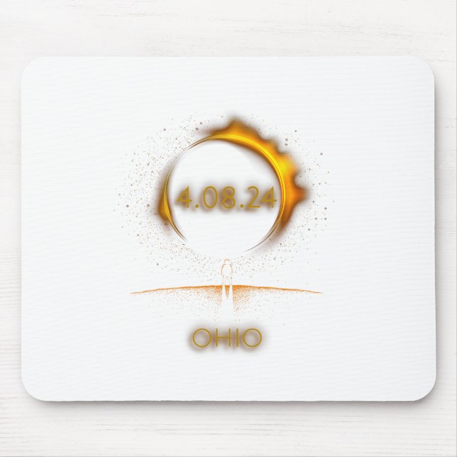 Ohio Total Solar Eclipse April 8 2024 Totality ECL Mousepad (Vorne)