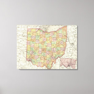 Ohio und Hamilton Landkreis Leinwanddruck