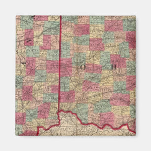 Ohio und Indiana 3 Magnet