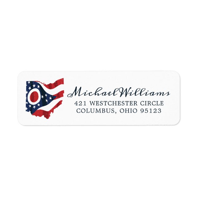 Ohio United Staaten Staatsflagge (Vorne)