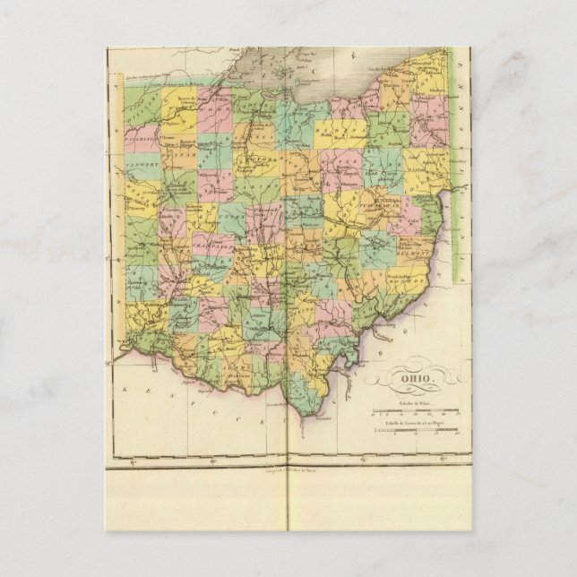 Ohio US Postkarte (Vorderseite)