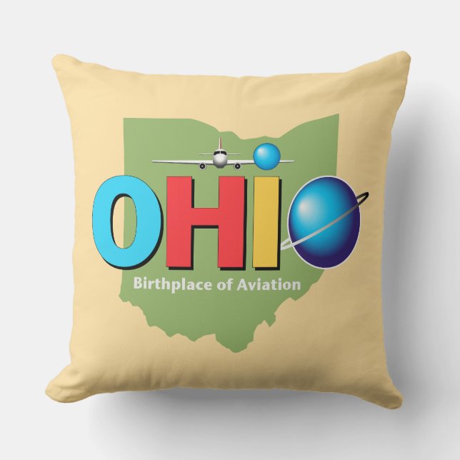 Ohio USA Kissen (Vorderseite)