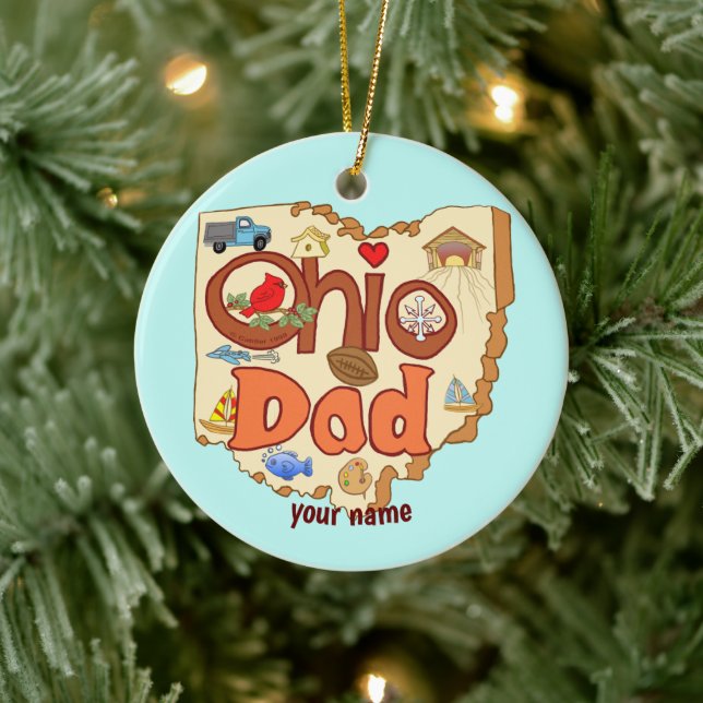 Ohio Vater Keramik Ornament (Baum)