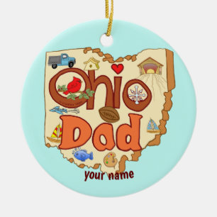 Ohio Vater Keramik Ornament