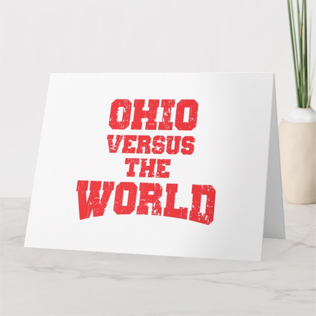 OHIO VERSUS DIE WELT KARTE (Vorderseite)