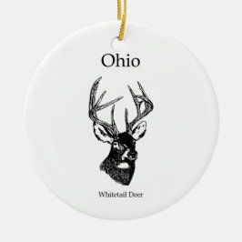 Ohio White Schwanz Deer Keramikornament