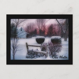 Ohio Winter Postkarte