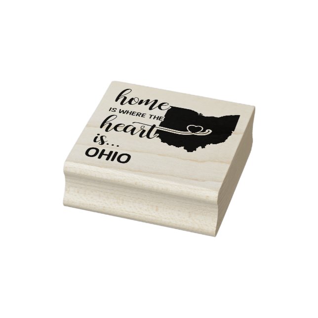 Ohio Zuhause ist das Herz Gummistempel (Stempel)