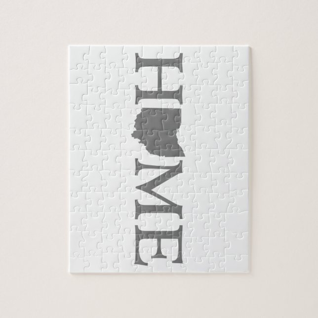 Ohio Zuhause Staat Word Art (Vertikal)