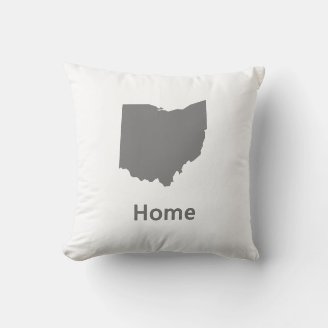 Ohio-Zuhausethrow-Kissen Kissen (Vorderseite)