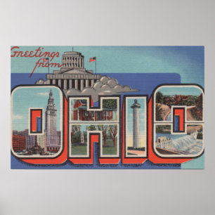 OhioGroße BuchstabenszenenOhio Poster
