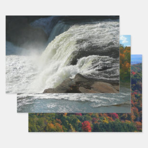Ohiopyle Falls in Pennsylvania Geschenkpapier Set