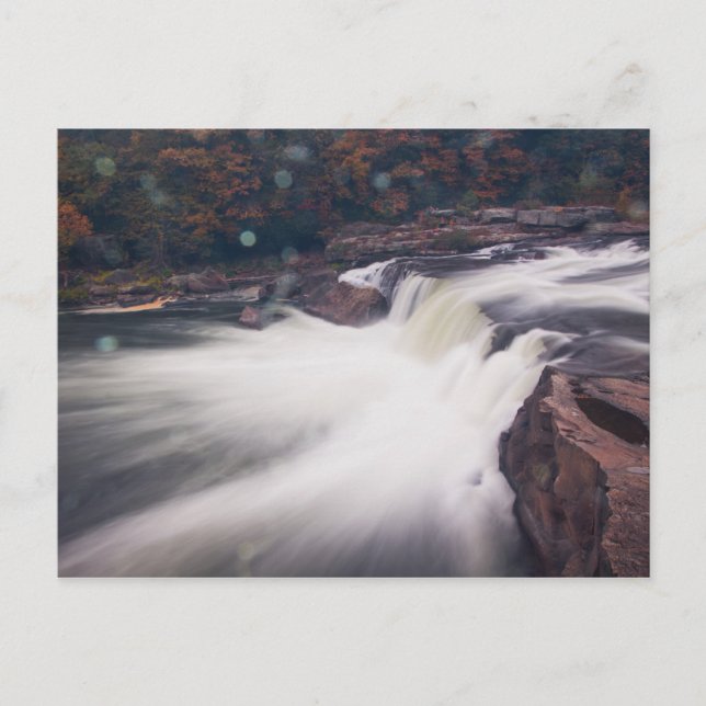 Ohiopyle Falls, Pennsylvania Postkarte (Vorderseite)