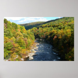 Ohiopyle Fluss im Herbst I Pennsylvania Herbst Poster