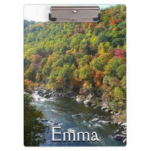 Ohiopyle Fluss im Herbst II Pennsylvania Herbst Klemmbrett