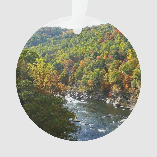 Ohiopyle Fluss im Herbst II Pennsylvania Herbst Ornament (Vorderseite)