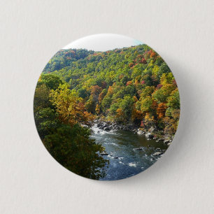 Ohiopyle River im Herbst II Pennsylvania Herbst Button