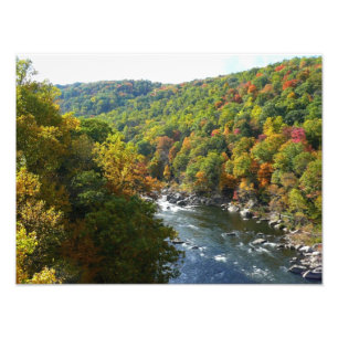 Ohiopyle River im Herbst II Pennsylvania Herbst Fotodruck