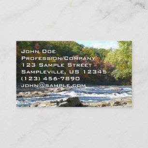 Ohiopyle River Rapids in Herbst Pennsylvania Herbs Visitenkarte