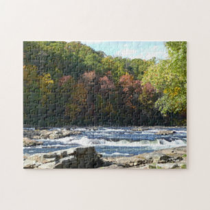 Ohiopyle River Stromschnellen im Herbst Pennsylvan