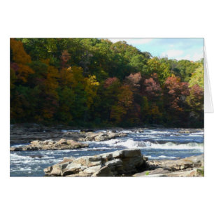 Ohiopyle River Stromschnellen im Herbst Pennsylvan