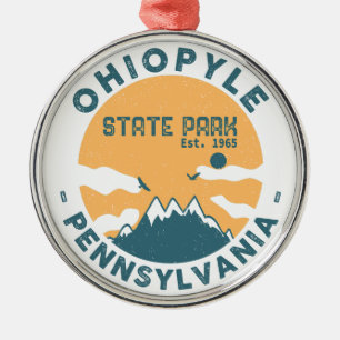 Ohiopyle State Park Pennsylvania - Retro Vintage Ornament Aus Metall