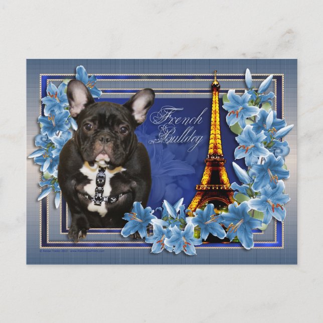 OhLaLa French Bulldog Postkarte (Vorderseite)
