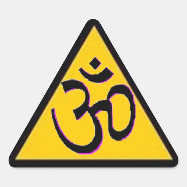Ohm Crossing Dreieckiger Aufkleber (Vorderseite)
