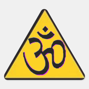 Ohm Crossing Dreieckiger Aufkleber