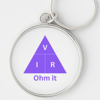 Ohm es Lila Ohm's Law Triangle Schlüsselanhänger