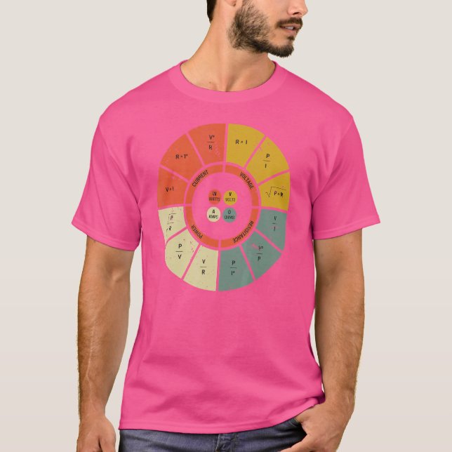 Ohm Law Diagramm Electrical Electronics Engineer V T-Shirt (Vorderseite)