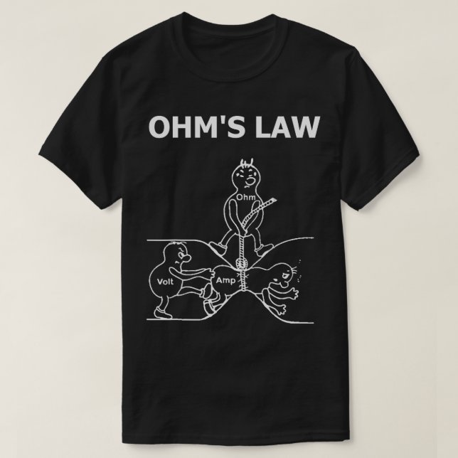 Ohm Law Electrical Engineer Ohm Electronic T-Shirt (Design vorne)