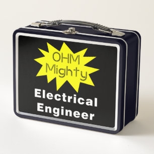 Ohm Mächtiger Elektroingenieur Metall Brotdose