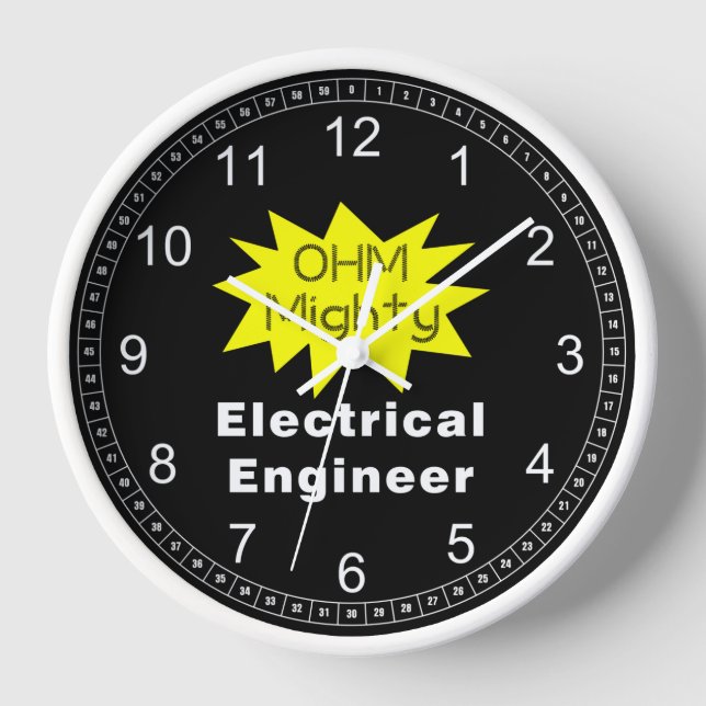 Ohm Mighty Electrical Engineer Uhr (Vorderseite)