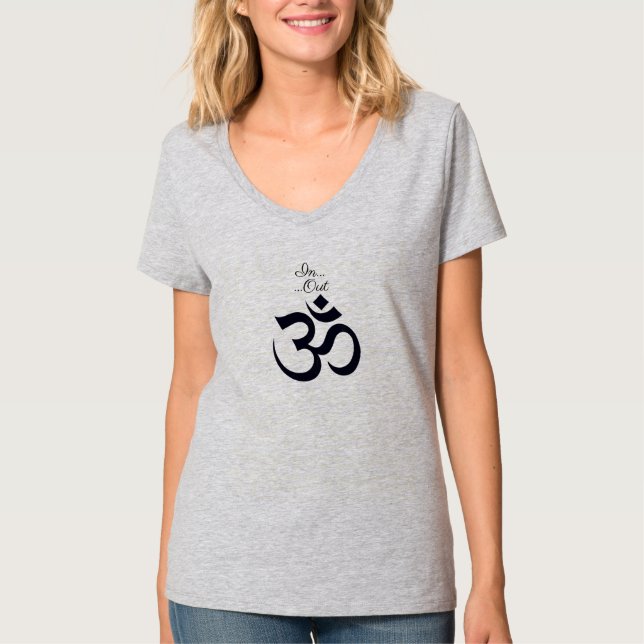 Ohm Om Symbol Breathe T-Shirt (Vorderseite)