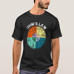 Ohm S Gesetz Stromwiderstand Power Spannung Kuh T-Shirt