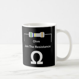OHM schließt sich dem Widerstand an Kaffeetasse